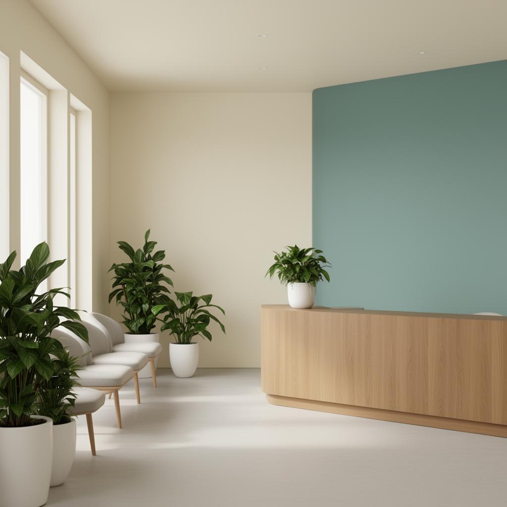 Modern fertility clinic interior