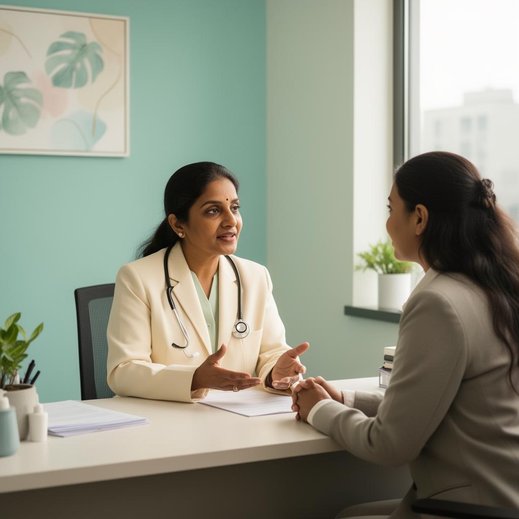 Doctor consulting with a patient