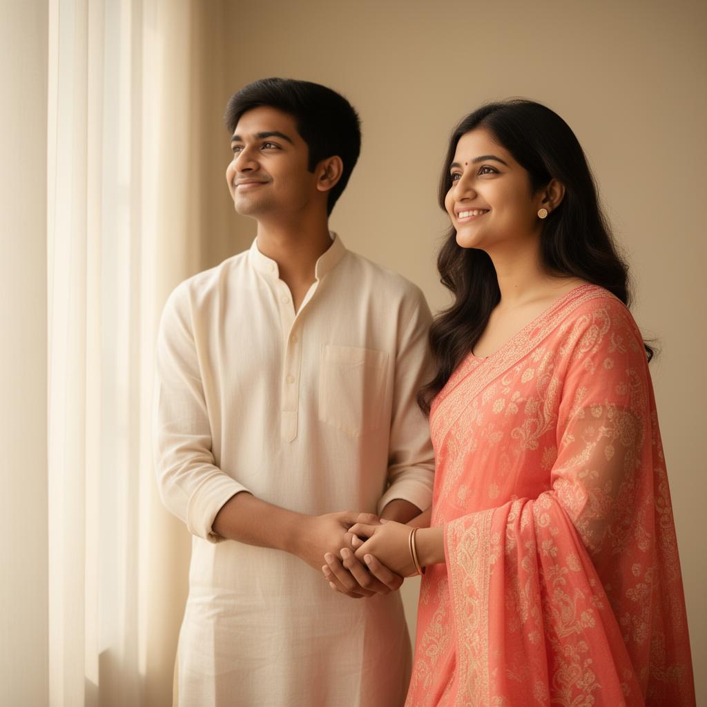 Couple beginning their fertility journey